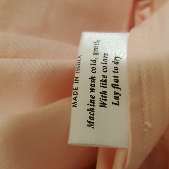 Lake Scalloped House Dress Size Large Pink - Picture 8 of 10